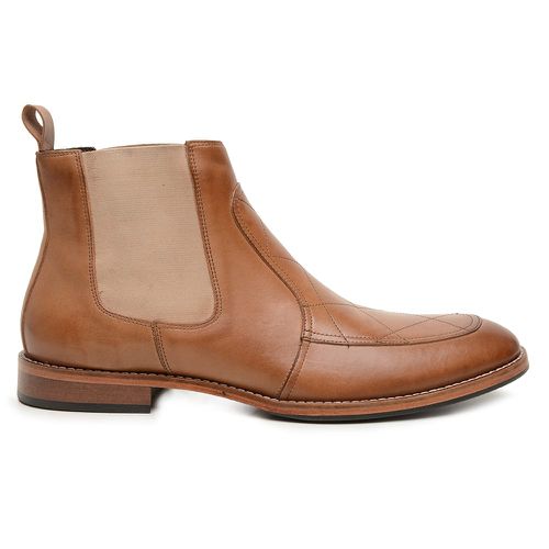 Bota Chelsea Masculina Couro Caramelo - Jordan 2 - Bernotte