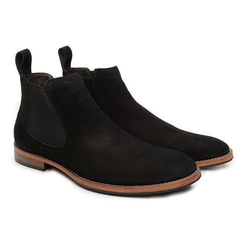 Bota Masculina Chelsea Venezia Camurça Preta - Ve... - Bernotte