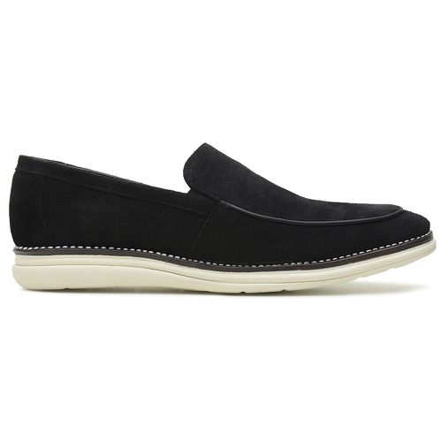 Sapato Casual Loafer Copa Camurça Preto - SALDO 5... - Bernotte