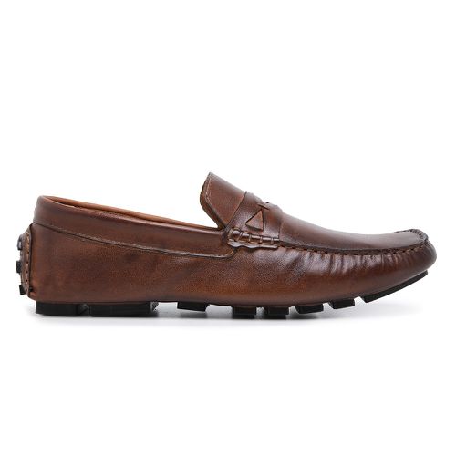 Mocassim Drive Masculino Couro cafe - 133 - Bernotte