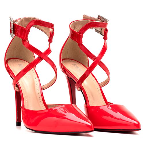 Scarpin Salto Fino Vermelho - scarpin-salto-fino-v... - Bernotte