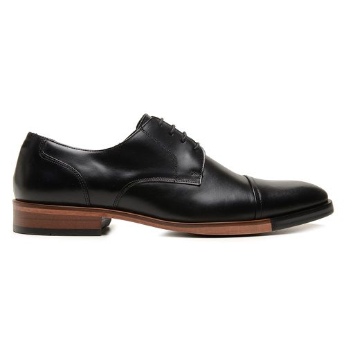Sapato Social Derby Lancelotti Couro Preto - Lance... - Bernotte