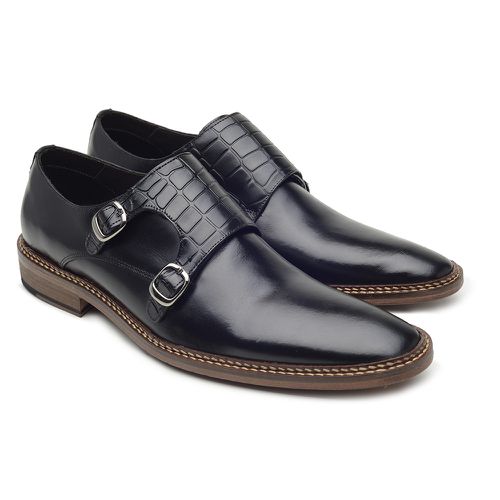Sapato Masculino Monkstrap Corrado Preto - Corrado... - Bernotte