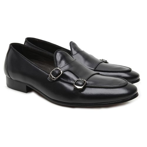 Sapato Masculino Monkstrap Carmelo Preto - Carmelo... - Bernotte