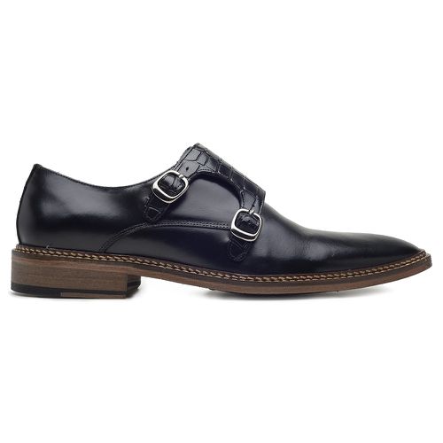 Sapato Masculino Monkstrap Corrado Preto - Corrado... - Bernotte