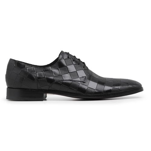 Sapato Social Derby Fabrizio Textura Preto - Fabri... - Bernotte