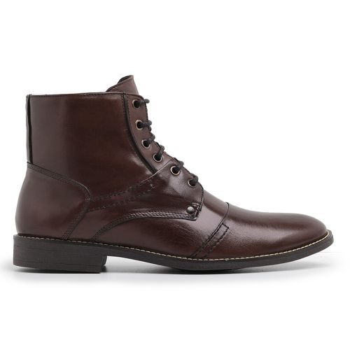 Bota Coturno Masculino Couro Mouro - Massimo - Bernotte