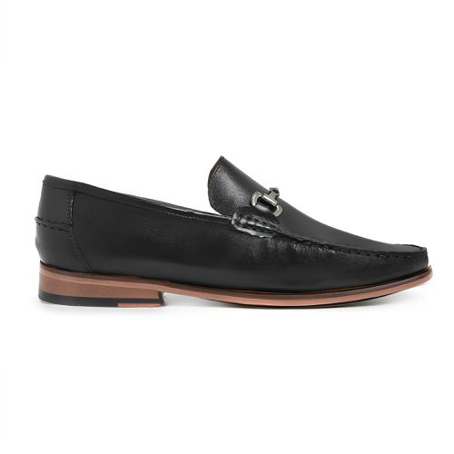 Mocassim Argentino Masculino Couro Preto Metal - H... - Bernotte