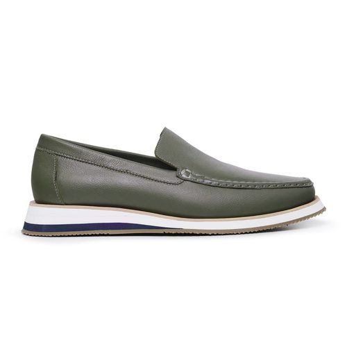 Sapato Casual Tokyo Masculino Couro Green - tokyo... - Bernotte