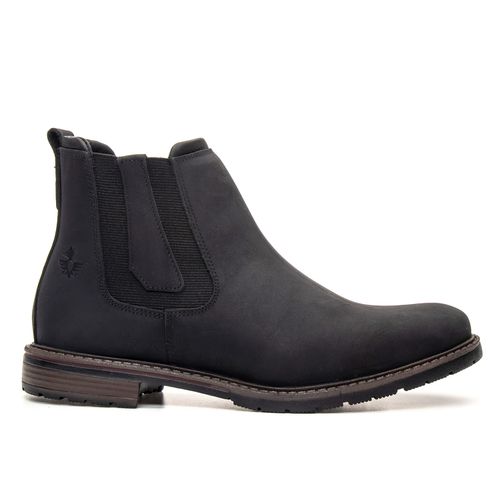 Botina Masculina Chelsea Casual Couro Legítimo Pre... - ROTA SHOES