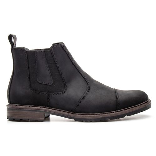 Botina Masculina Chelsea Casual Couro Legítimo Pre... - ROTA SHOES
