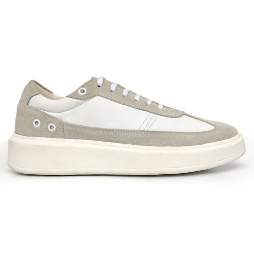 Tênis Masculino Casual Couro Legítimo Milan Off Wh... - ROTA SHOES