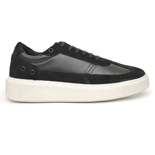 Tênis Masculino Casual Couro Legítimo Milan Preto ... - ROTA SHOES