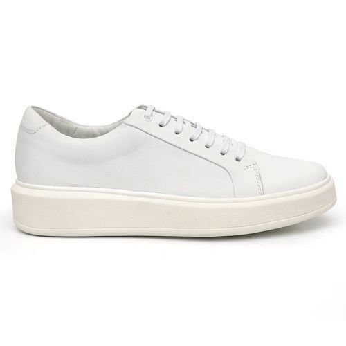 Tênis Masculino Casual Couro Legítimo Milano Gelo ... - ROTA SHOES
