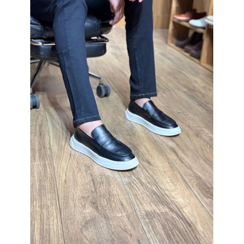 Loafer Masculino Casual Couro Legítimo Malásia Pre... - ROTA SHOES