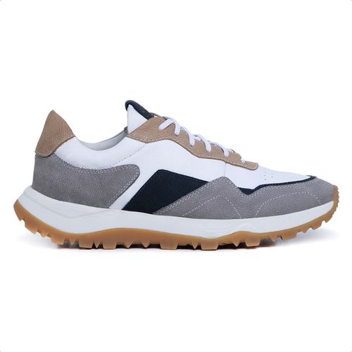 Tênis Masculino Casual Couro Legítimo Retro Titani... - ROTA SHOES