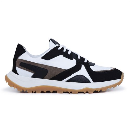 Tênis Masculino Casual Couro Legítimo Retro Desert... - ROTA SHOES