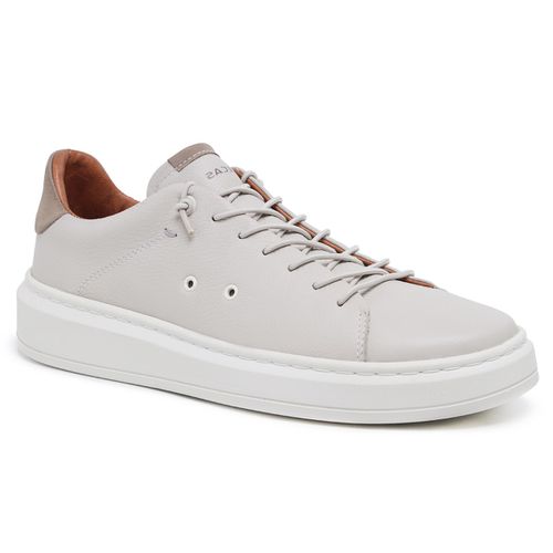 Sapatênis Masculino Couro Legítimo Genebra Off Whi... - ROTA SHOES