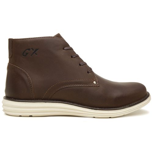 Bota Masculina Estilosa Em Couro Legítimo Canela C... - ROTA SHOES