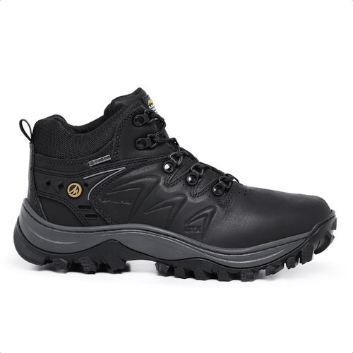 Tênis Masculino C.A Adventure Couro Legítimo Preto... - ROTA SHOES