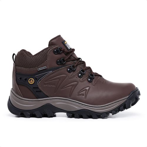 Tênis Masculino C.A Adventure Couro Legítimo Café ... - ROTA SHOES