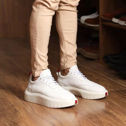 Tênis Masculino Casual Couro Legítimo Hong Kong Wh... - ROTA SHOES