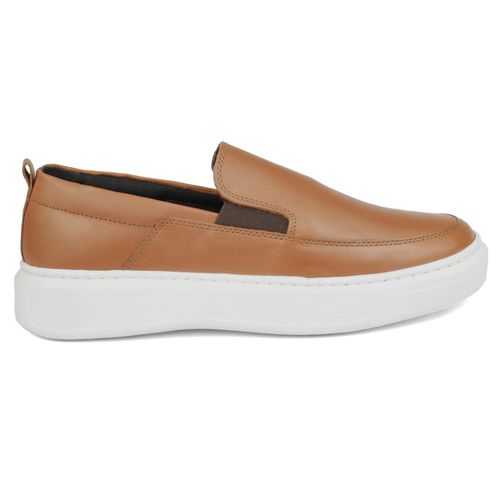 Sapato Slip On Masculino Couro Legítimo Sola Alta ... - ROTA SHOES
