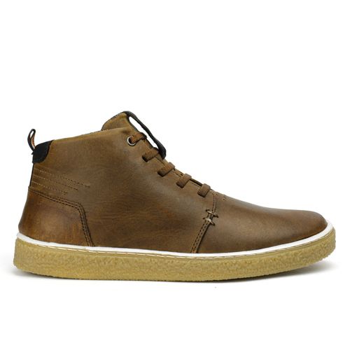 Bota Masculina Urbana em couro legítimo mostarda -... - ROTA SHOES