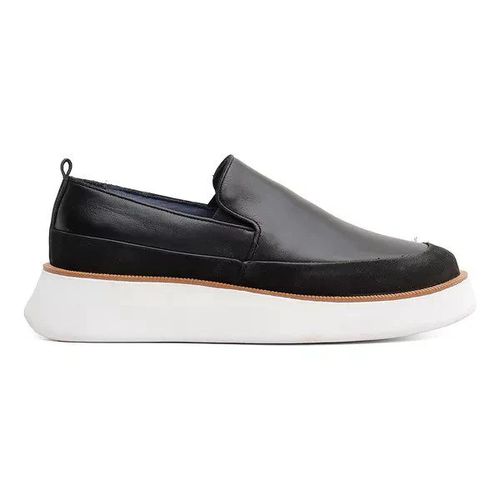 Sapato Loafer Masculino Couro Legítimo Alaska Pret...