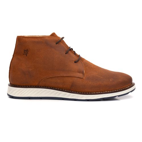 Bota Masculina Ankle Boot Couro Legítimo Nevada Ferrugem