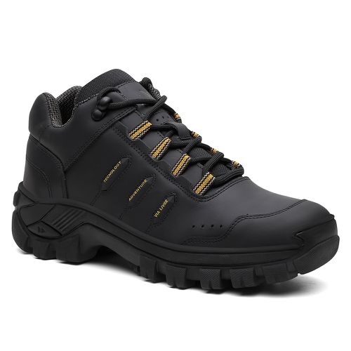 Tênis Couro Legítimo Preto Malibu Masculino Confor... - ROTA SHOES