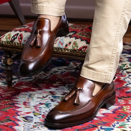 Sapato Social Com Pingente Whisky