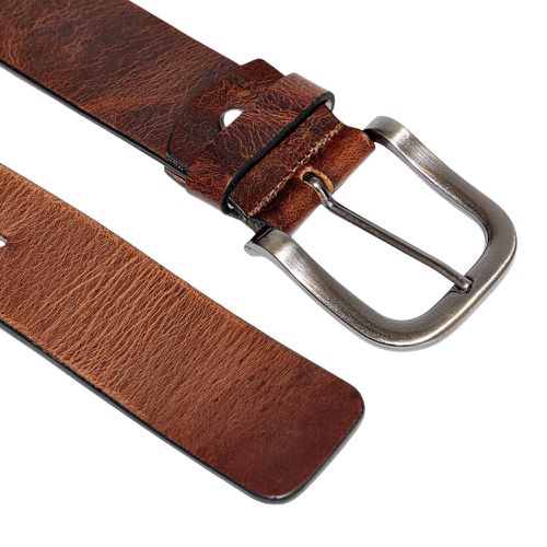Cinto Casual Liso Havana 