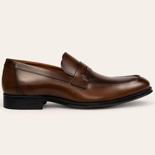 Sapato Social Penny Loafer Damasco