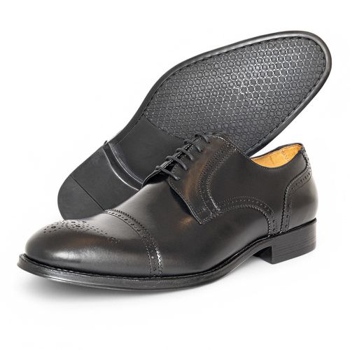Sapato Social Derby Full Brogue Preto 