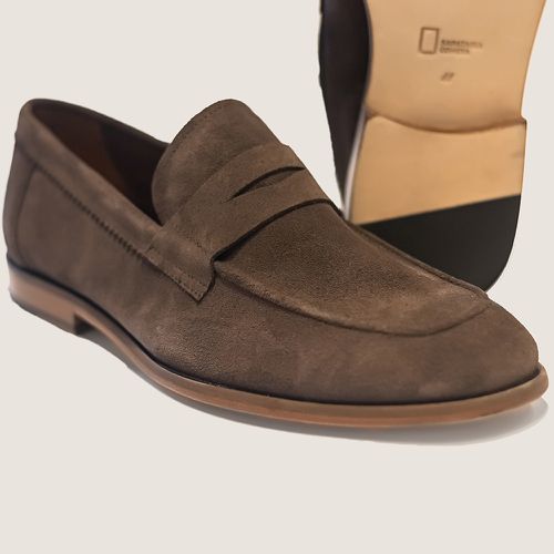Sapato Casual Penny Loafer Café 
