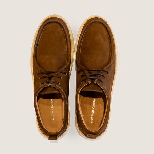 Casual Derby Wallabee Conhaque 