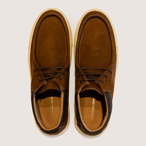 Casual Abontinado Derby Wallabee Conhaque