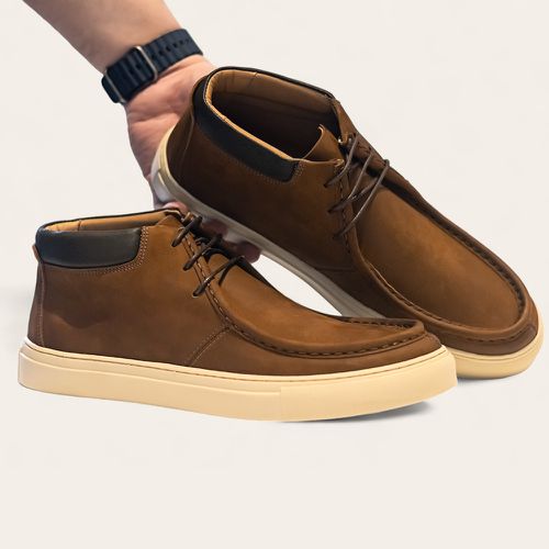 Casual Abontinado Derby Wallabee Conhaque