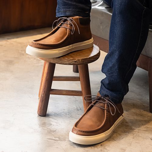Casual Abontinado Derby Wallabee Conhaque