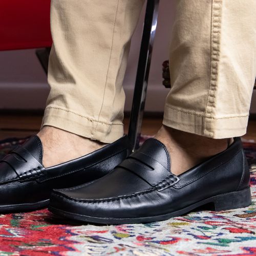Sapato Mocassim Penny Loafer Preto 