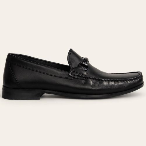 Sapato Mocassim Com Bridão Preto 