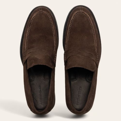 Sapato Social Penny Loafer Café