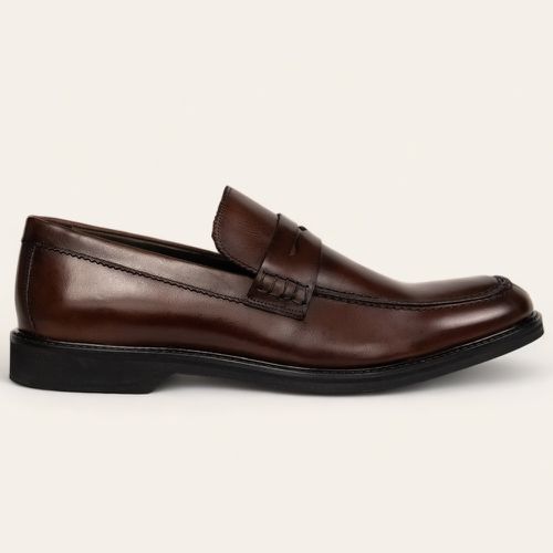 Sapato Social Penny Loafer Pinhão