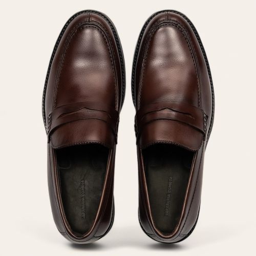 Sapato Social Penny Loafer Pinhão