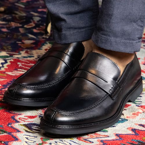 Sapato Social Penny Loafer Preto