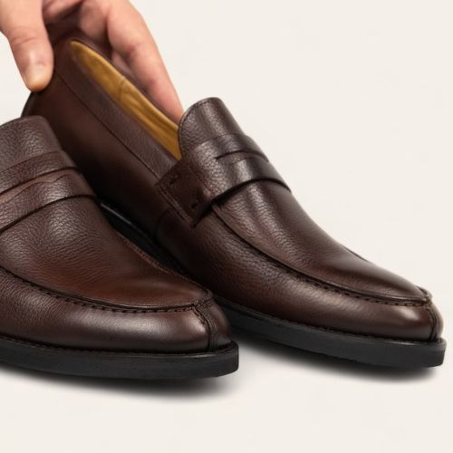 Sapato Casual Penny Loafer Café