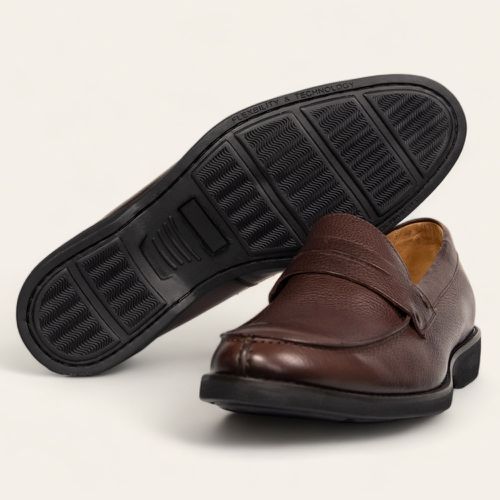 Sapato Casual Penny Loafer Café