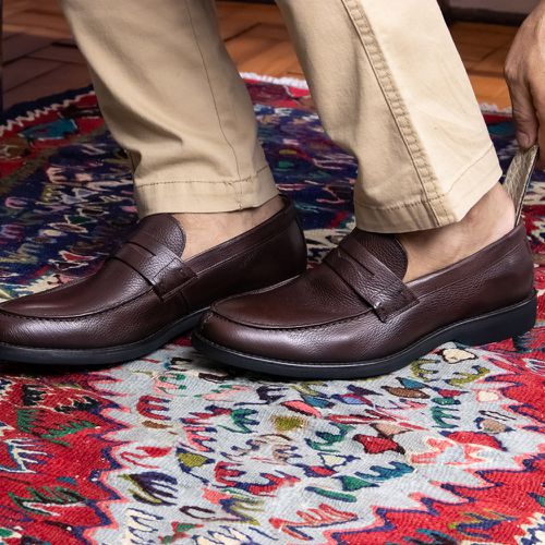 Sapato Casual Penny Loafer Café