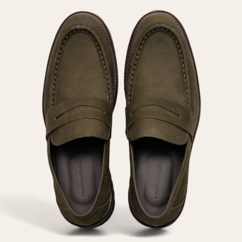 Sapato Casual Penny Loafer Tratorado Alecrim